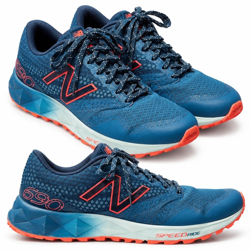 NEW BALANCE 690 AT Speed Ride Running Sneaker Womens Sz 9.5 Blue Pink Castaway